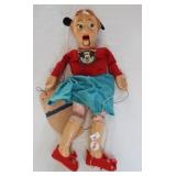 Vintage Mickey Mouse Club Musketeer marionette.