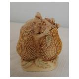 Harmony Kingdom hedgehog trinket box. Measures