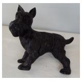 Cast iron Scottie dog doorstop. Measures 7" long.