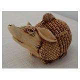 Harmony Kingdom armadillo baby on board trinket
