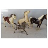 (4) Breyer horses of various styles. Longest