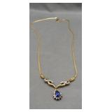 10K Yellow gold necklace and 10K pendant with