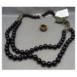 Heidi Daus necklace and ring set featuring