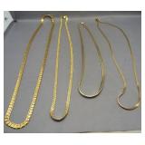 (4) Name brand necklaces including Monet and