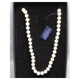 Genuine freshwater pearl necklace.