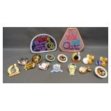 (14) Pins including bowling and Native American.