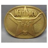 1987 Marlboro solid brass belt buckle.