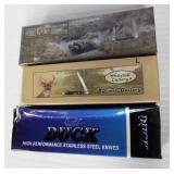 (3) New 4" pocket knives Frost Cutlery including