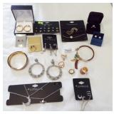 Jewelry items including rings, bracelets,