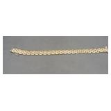 Italy sterling silver link style bracelet with