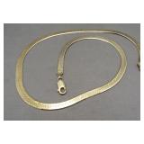 Italy sterling silver herringbone necklace with