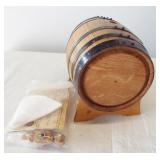 New oak barrel beer making kit. Barrel measures