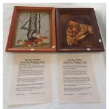 (2) Framed Dorothy Walther oil on board