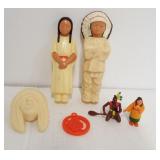 Hard plastic Native American Indian Chief and