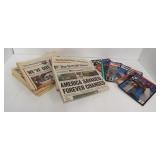 Various Detroit Free Press newspapers featuring