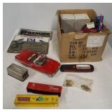 1980 Chevy Impala die cast car, padlocks,