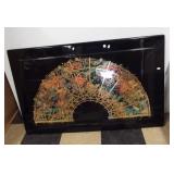 Large lacquered wall décor piece with Oriental