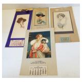 (4) Vintage calendars including 1913 The William