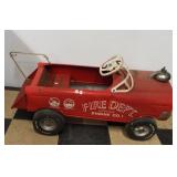 Vintage Fire Dept. Engine Co. 1 metal peddle