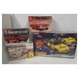 (4) Model kits including (2) Monogram 1:24 Scale