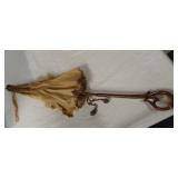 Antique Victorian umbrella. Measures 33.5" long.
