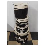 (5) Graduating size hat boxes from the Healy Shop