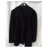 Naval clothing factory Navy pea coat with