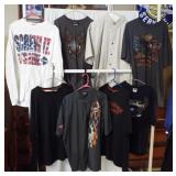 (8) Harley Davidson shirts in new to slightly