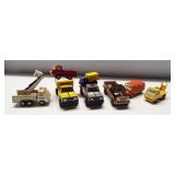 (8) Tonka toy trucks including Bell System, dump