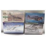 (4) Model kits including Hasegawa 1:72 Scale