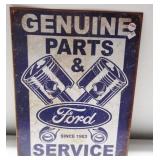 Metal Ford Service sign. Measures 16" x 12.5".