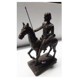 Don Quixote heavy plaster sculpture. This