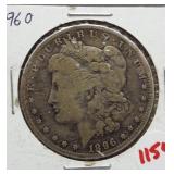 1896-O Morgan silver dollar.