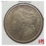 1921-S Morgan silver dollar.