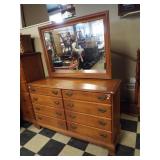 Heywood Wakefield eight drawer dresser with