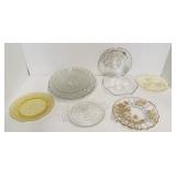 (12) Various sized platters in a variety of