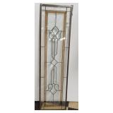 Hanging stained lead glass picture. Measures 44"
