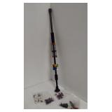 Blow dart gun with several darts including