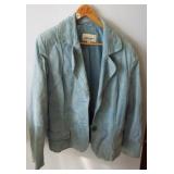 New never worn Cherokee blue suede leather