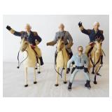 (3) Hartland horses, (3) Military riders and