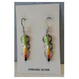 Native American hand made earrings by Navajo