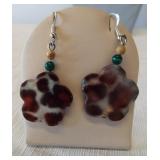 Native American hand made earrings by Navajo