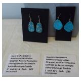 (2) Pair of hand crafted Native American Kewa