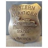 1858 South Carolina Runaway Slave badge. Measures