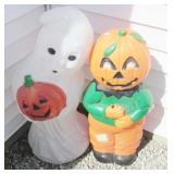 (2) Halloween blow molds.