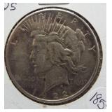 1922-S Peace Silver Dollar.