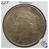 1922 Peace Silver Dollar.
