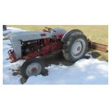 Ford 800 tractor with 7 ft. MF 3pt. Rear blade.