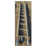 18 Ft. Wood extension ladder.