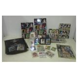 Assortment of sports cards that includes mostly